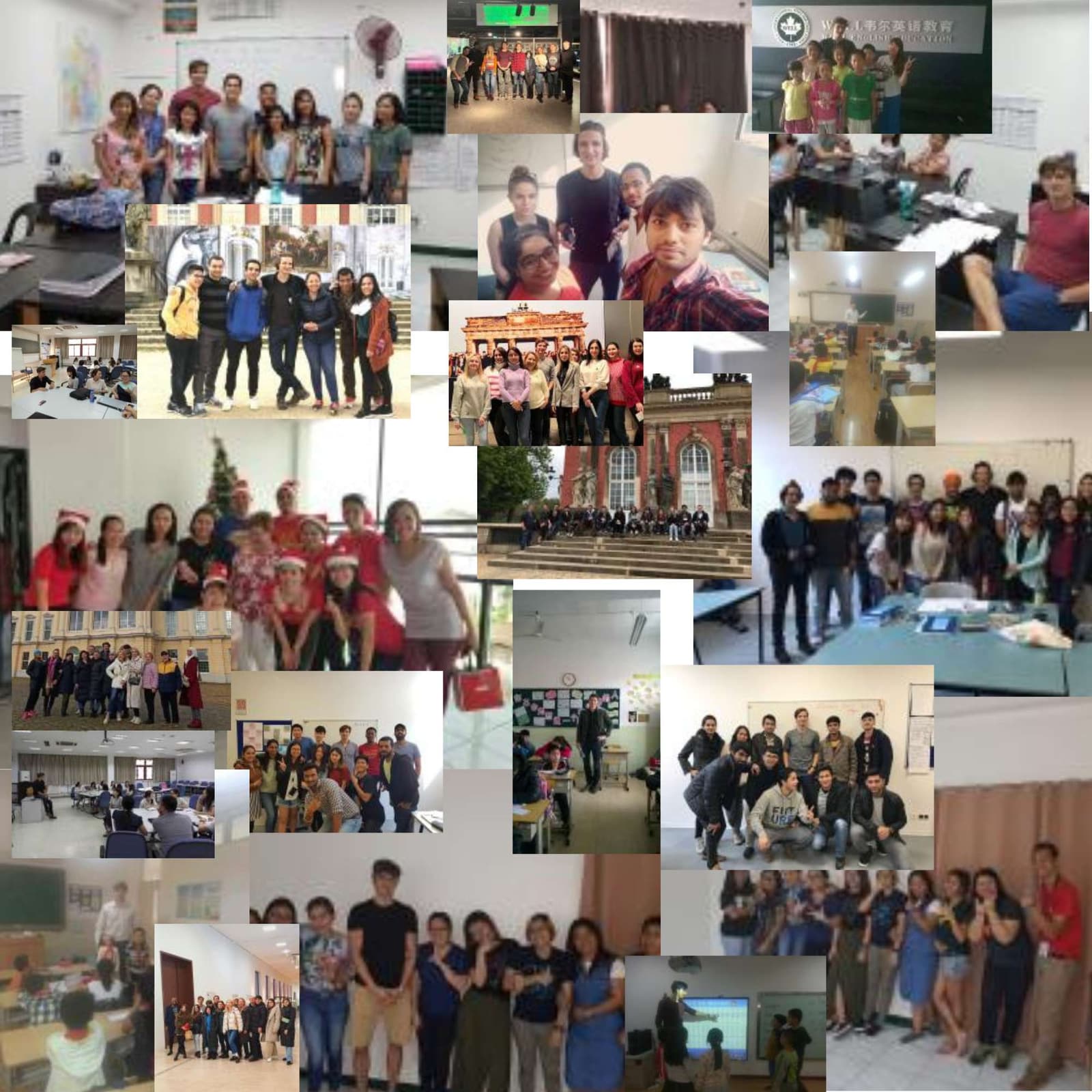 Students, collage
